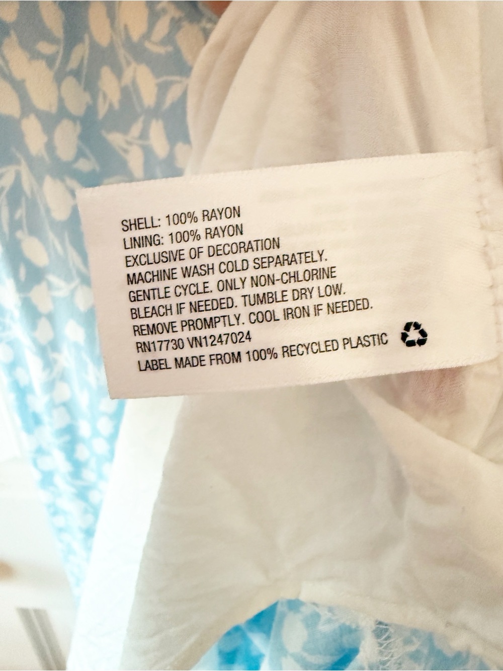Rixo x Target Blue & White Puff Sleeve Cottage Maxi Dress Modest Prairie 16W/18W - Picture 7 of 7